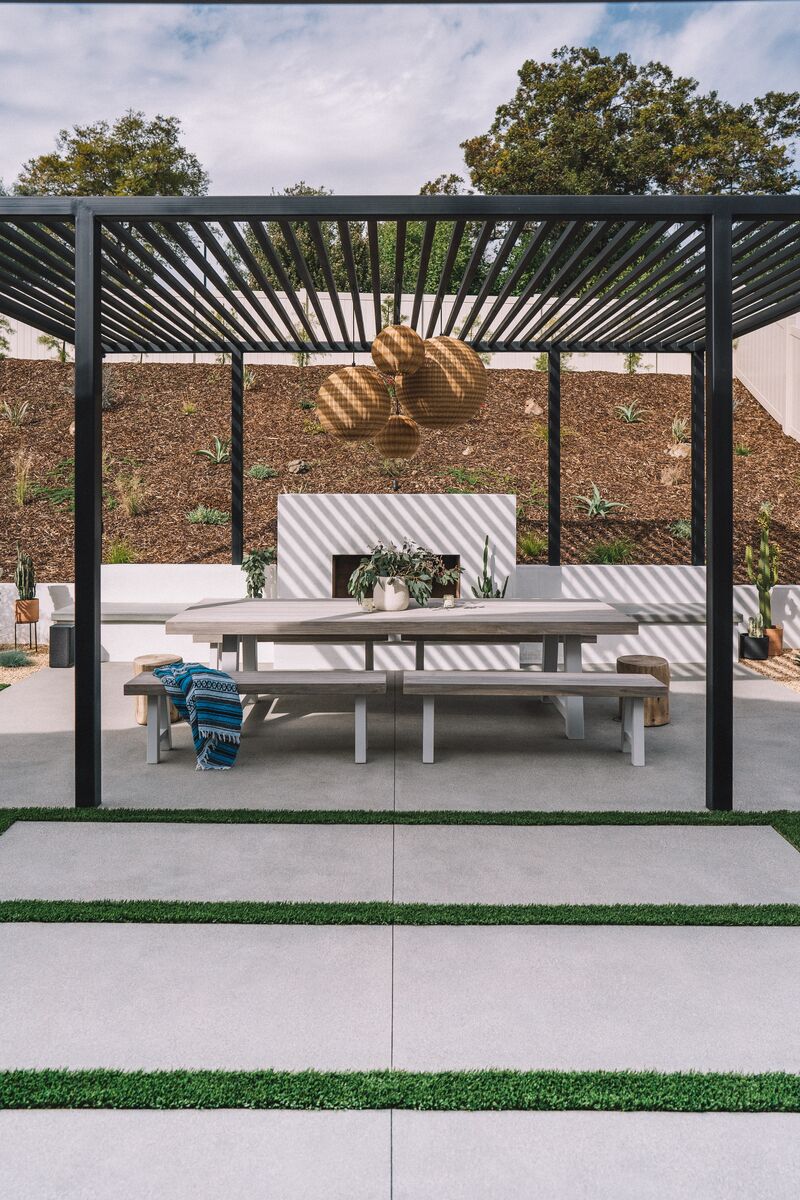 Backyard pergola landscaping Tucson AZ IC Construction